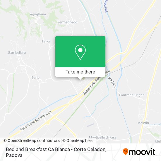 Bed and Breakfast Ca Bianca - Corte Celadon map