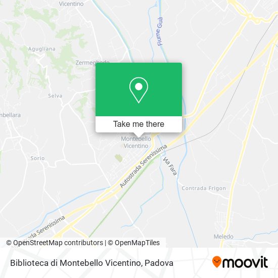 Biblioteca di Montebello Vicentino map