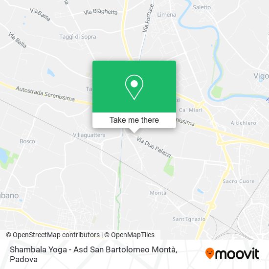 Shambala Yoga - Asd San Bartolomeo Montà map