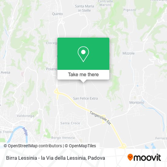 Birra Lessinia - la Via della Lessinia map