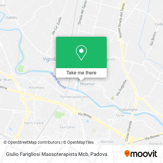 Giulio Farigliosi Massoterapista Mcb map