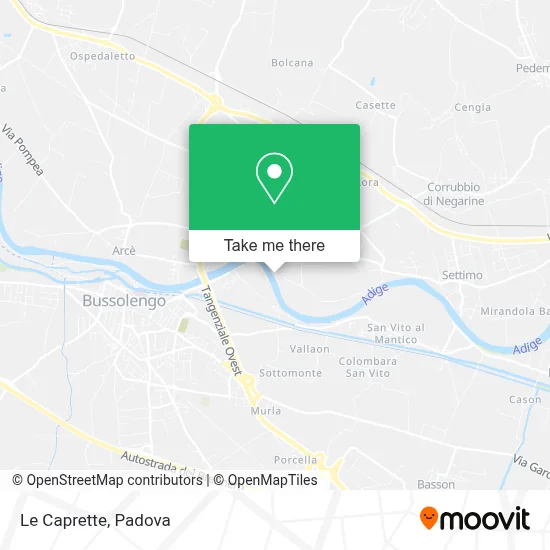 Le Caprette map