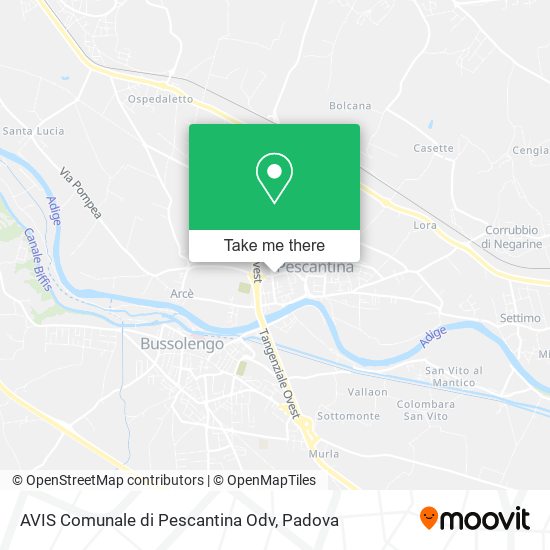 AVIS Comunale di Pescantina Odv map