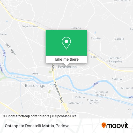 Osteopata Donatelli Mattia map