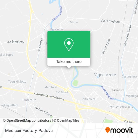 Medicair Factory map