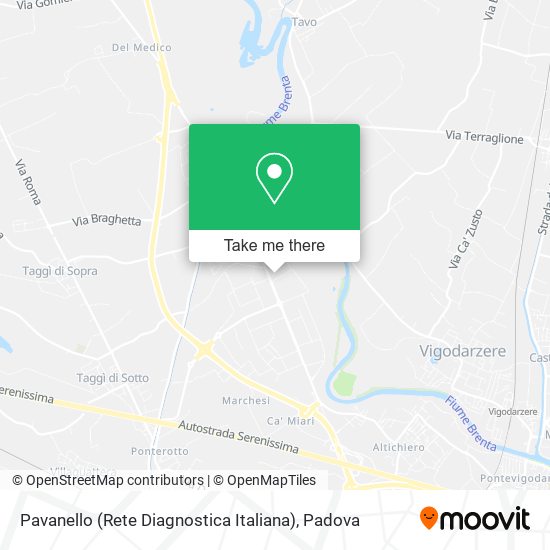 Pavanello (Rete Diagnostica Italiana) map