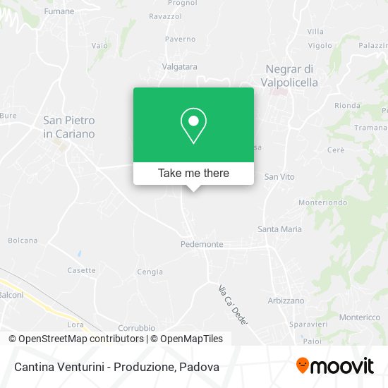 Cantina Venturini - Produzione map