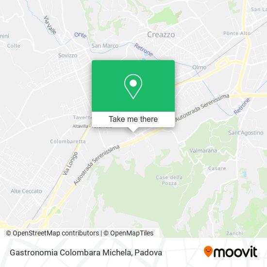 Gastronomia Colombara Michela map