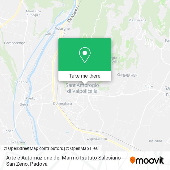 Arte e Automazione del Marmo Istituto Salesiano San Zeno map