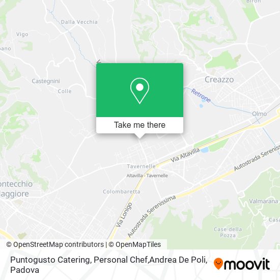 Puntogusto Catering, Personal Chef,Andrea De Poli map