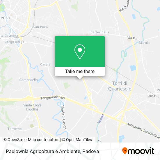 Paulownia Agricoltura e Ambiente map