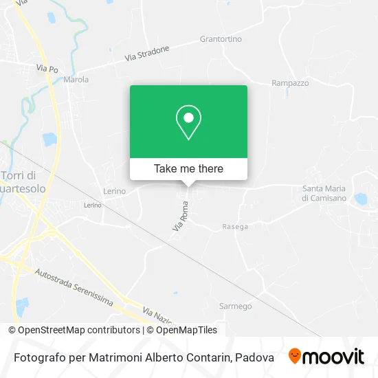 Fotografo per Matrimoni Alberto Contarin map