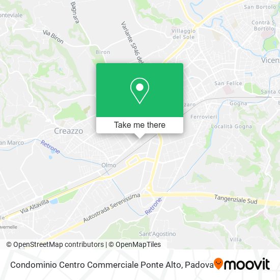 Condominio Centro Commerciale Ponte Alto map