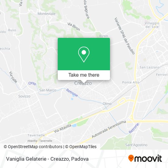 Vaniglia Gelaterie - Creazzo map