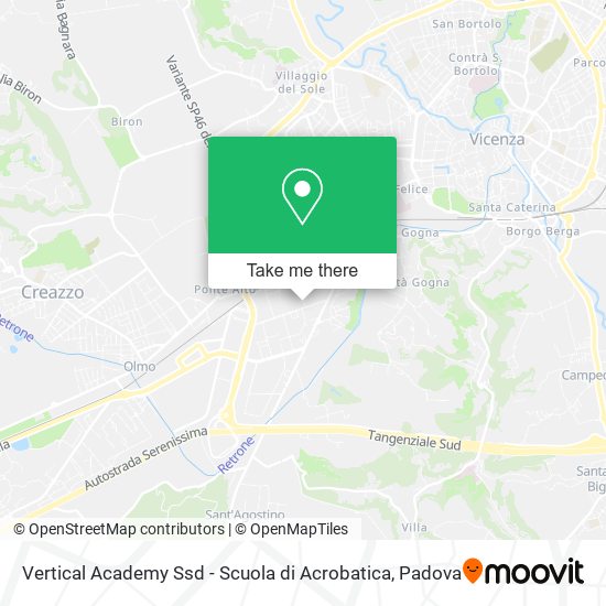 Vertical Academy Ssd - Scuola di Acrobatica map