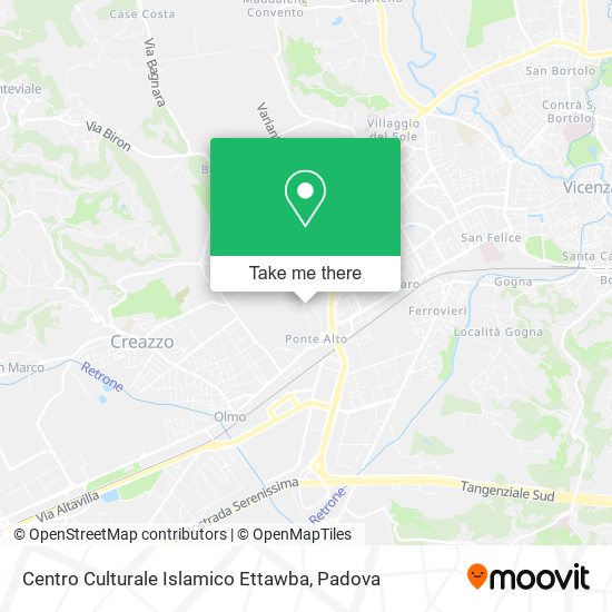 Centro Culturale Islamico Ettawba map