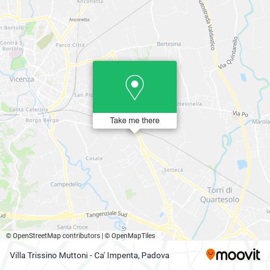 Villa Trissino Muttoni - Ca' Impenta map