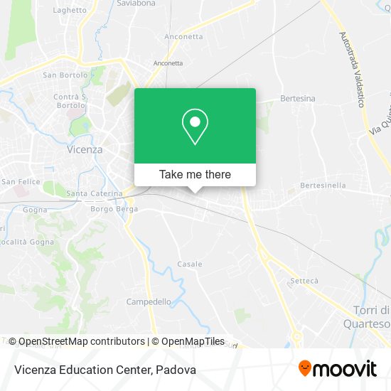 Vicenza Education Center map