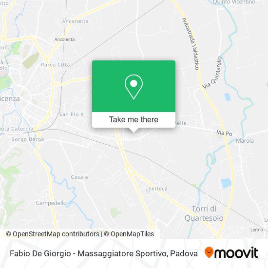 Fabio De Giorgio - Massaggiatore Sportivo map