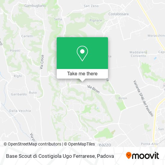Base Scout di Costigiola Ugo Ferrarese map