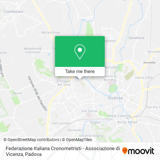 Federazione Italiana Cronometristi - Associazione di Vicenza map