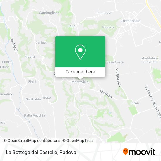 La Bottega del Castello map