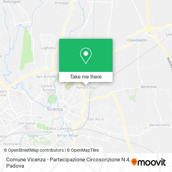 Comune Vicenza - Partecipazione Circoscrizione N.4 map