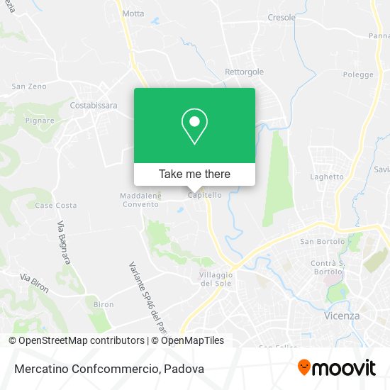 Mercatino Confcommercio map