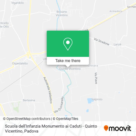 Scuola dell'Infanzia Monumento ai Caduti - Quinto Vicentino map