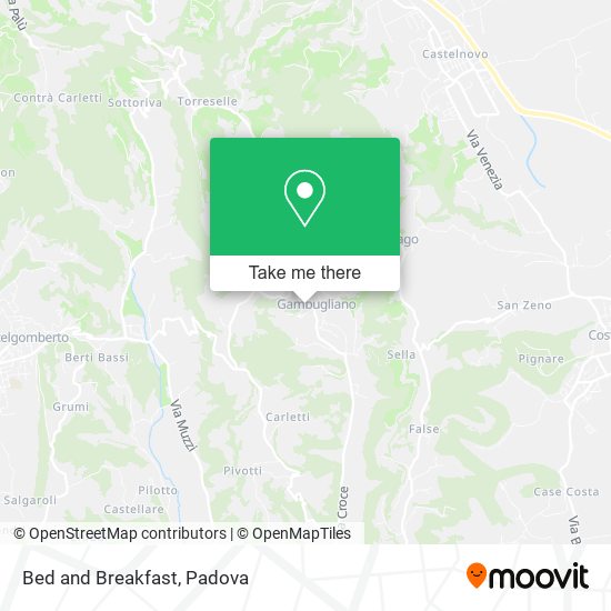 Bed and Breakfast map