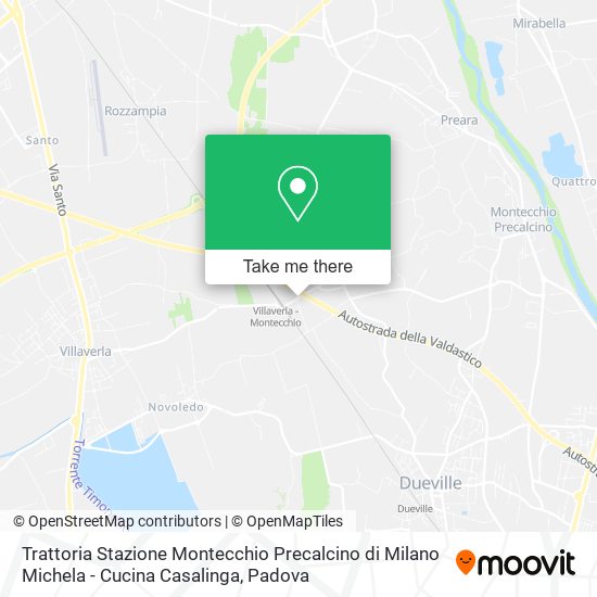 Trattoria Stazione Montecchio Precalcino di Milano Michela - Cucina Casalinga map