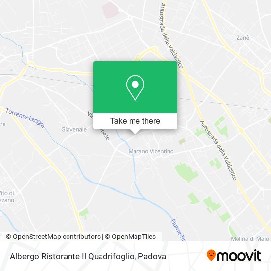 Albergo Ristorante Il Quadrifoglio map