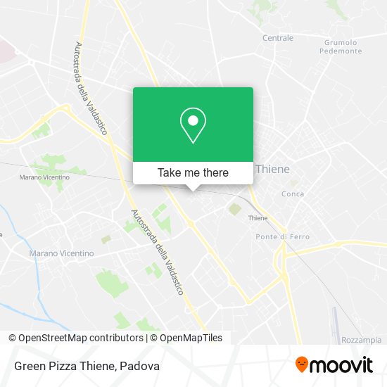 Green Pizza Thiene map