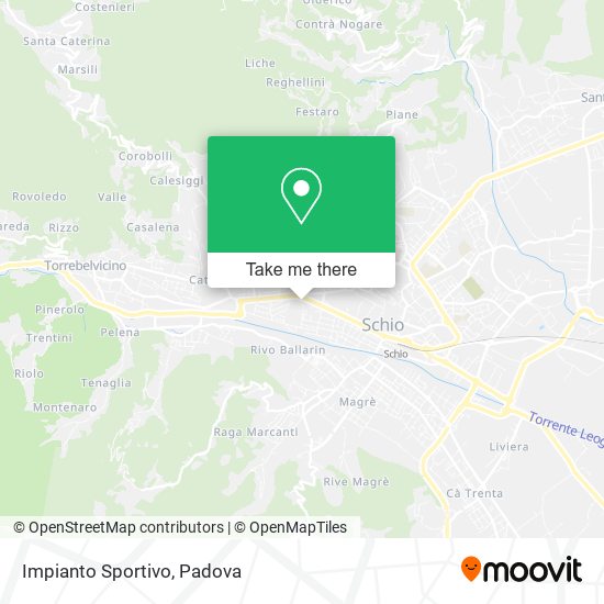 Impianto Sportivo map