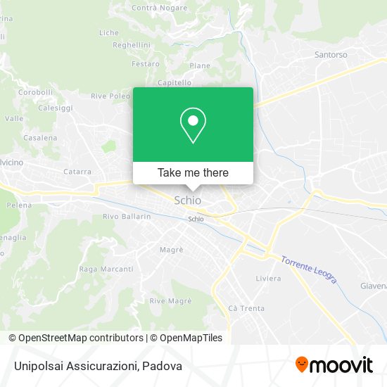 Unipolsai Assicurazioni map