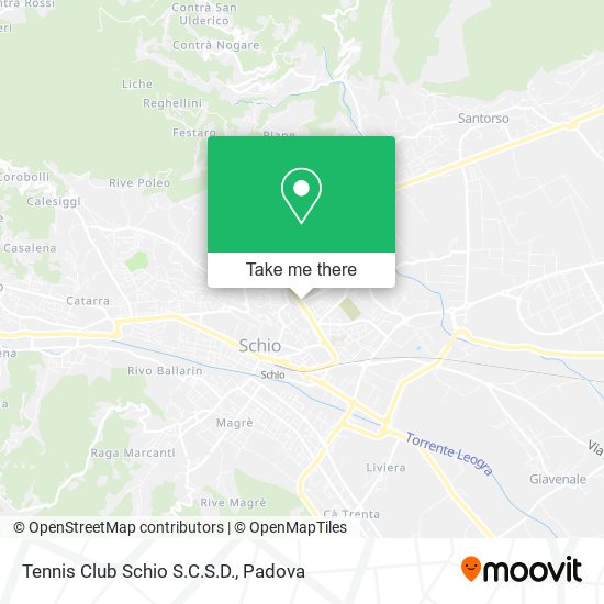 Tennis Club Schio S.C.S.D. map