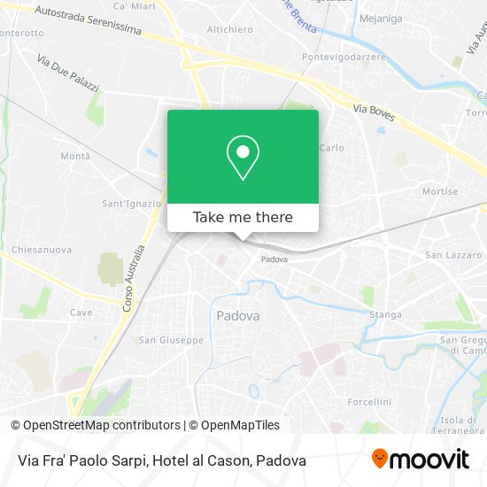Via Fra' Paolo Sarpi, Hotel al Cason map