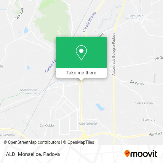 ALDI Monselice map