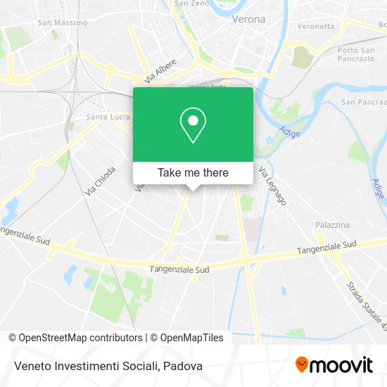 Veneto Investimenti Sociali map