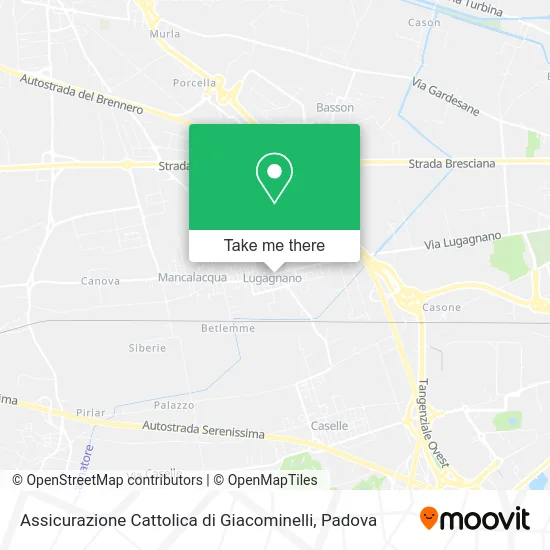 Assicurazione Cattolica di Giacominelli map