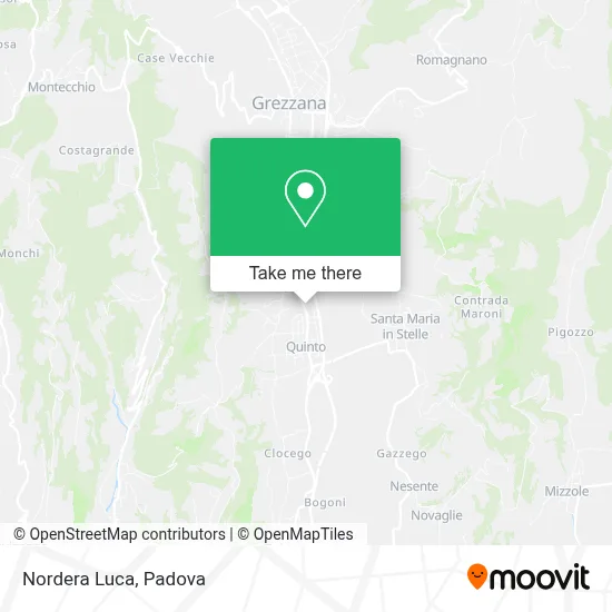Nordera Luca map