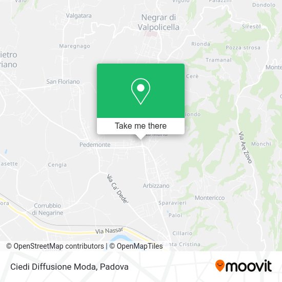 Ciedi Diffusione Moda map