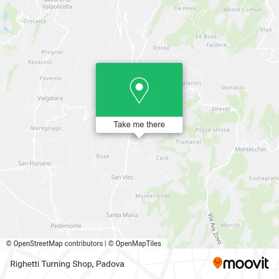 Righetti Turning Shop map
