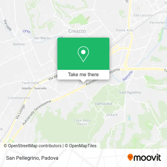 San Pellegrino map