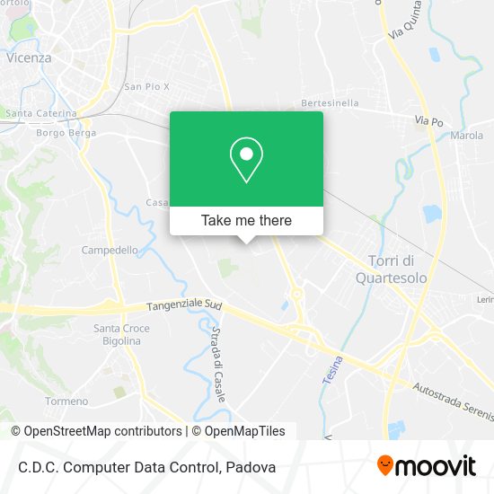 C.D.C. Computer Data Control map