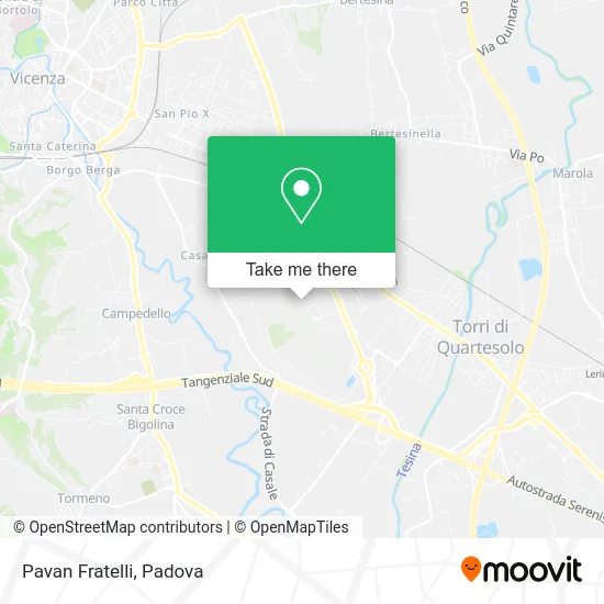 Pavan Fratelli map