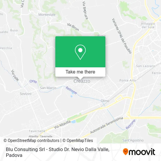 Blu Consulting Srl - Studio Dr. Nevio Dalla Valle map