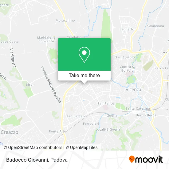 Badocco Giovanni map