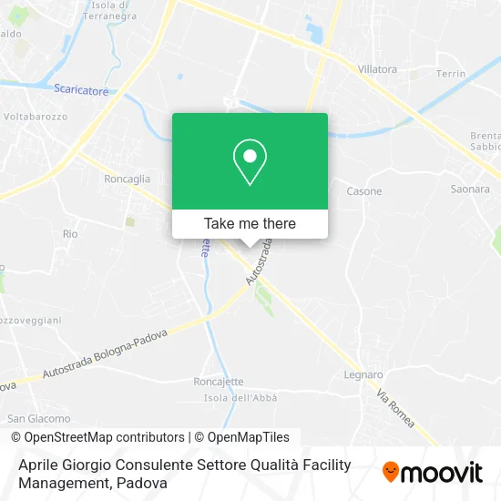 Aprile Giorgio Consulente Settore Qualità Facility Management map