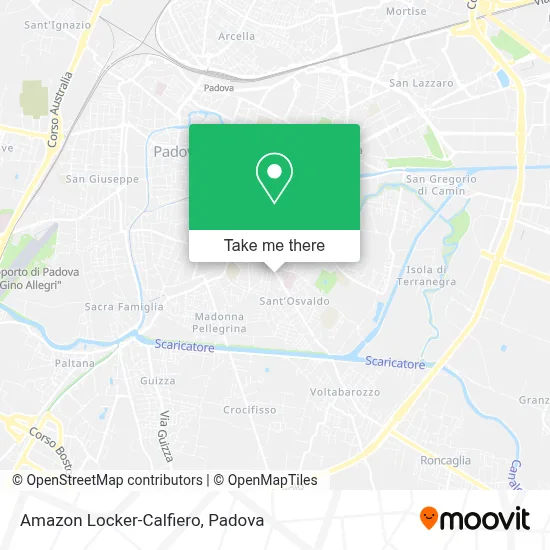 Amazon Locker-Calfiero map